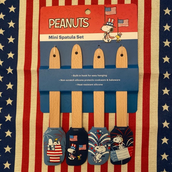 Patriotic Snoopy Mini Spatulas Set Of 4, Snoopy Large Spatula & Spoon Set Of 2 - Picture 14 of 15